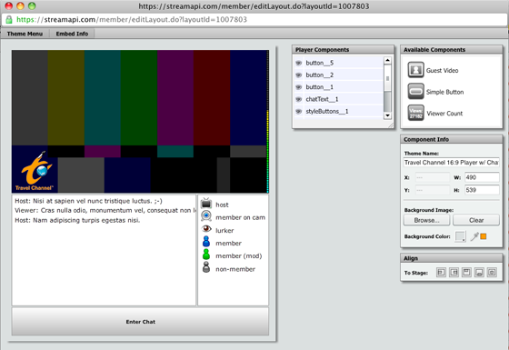 Figure 5: Custom eyedropper tool allows the user to match colors used in their player to other colors present in the design.