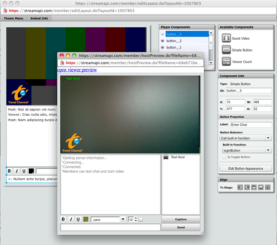 Figure 10: Host preview.