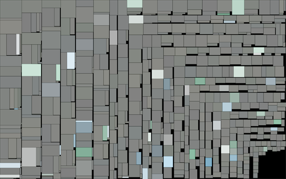 Figure 13: An example test of the block packing algorithm used in the image map composition.