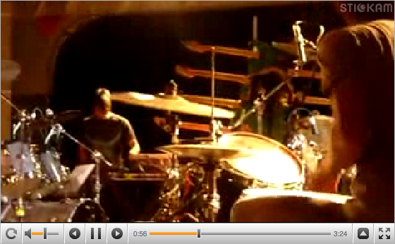 Figure 15: Video only player, shown in recorded video mode, playing a 16:9 video. Note the refresh button on the far left for checking to see if the host is live.